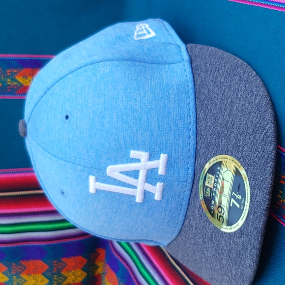 New Era Other - New Era Dodgers 59FIFTY Low Profile 7 7/8 Fitted Baseball Cap Light-Dark Blue